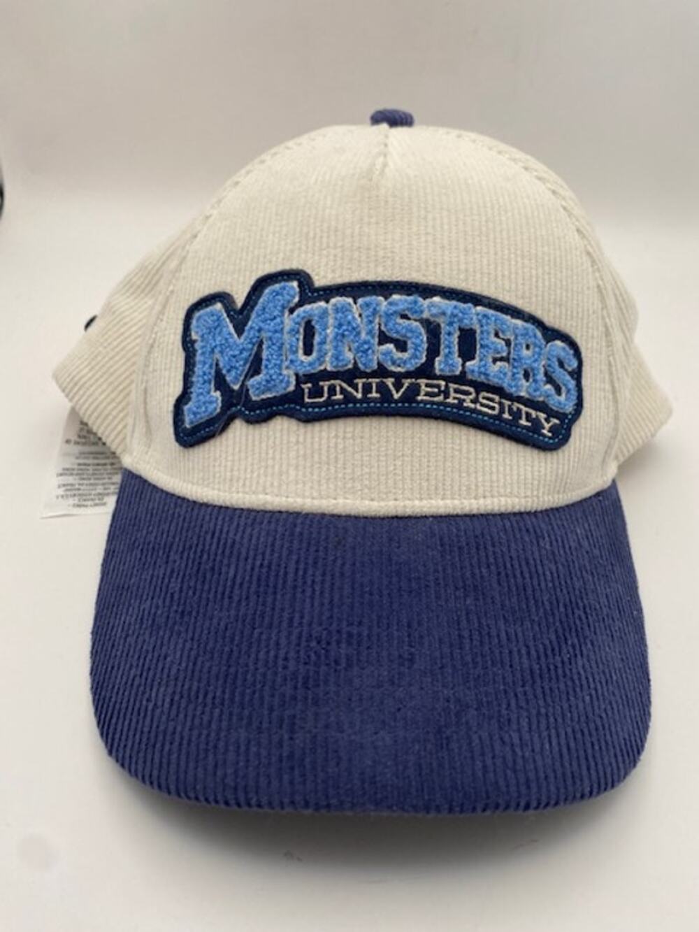 Disney Pixar Monsters University Corduroy Snapback Hat 58cm Scarers MU Cap